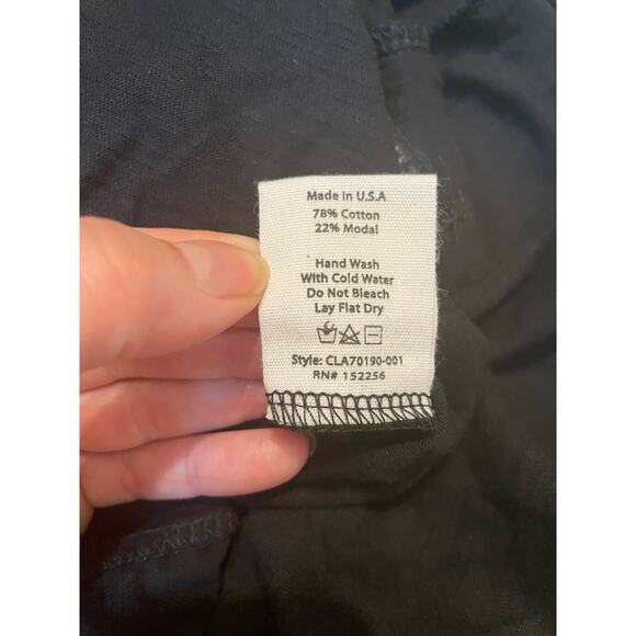 Avec‎ Les Filles Black Shirt Dress Short Sleeves Stretch Tie Size Small - Picture 4 of 7